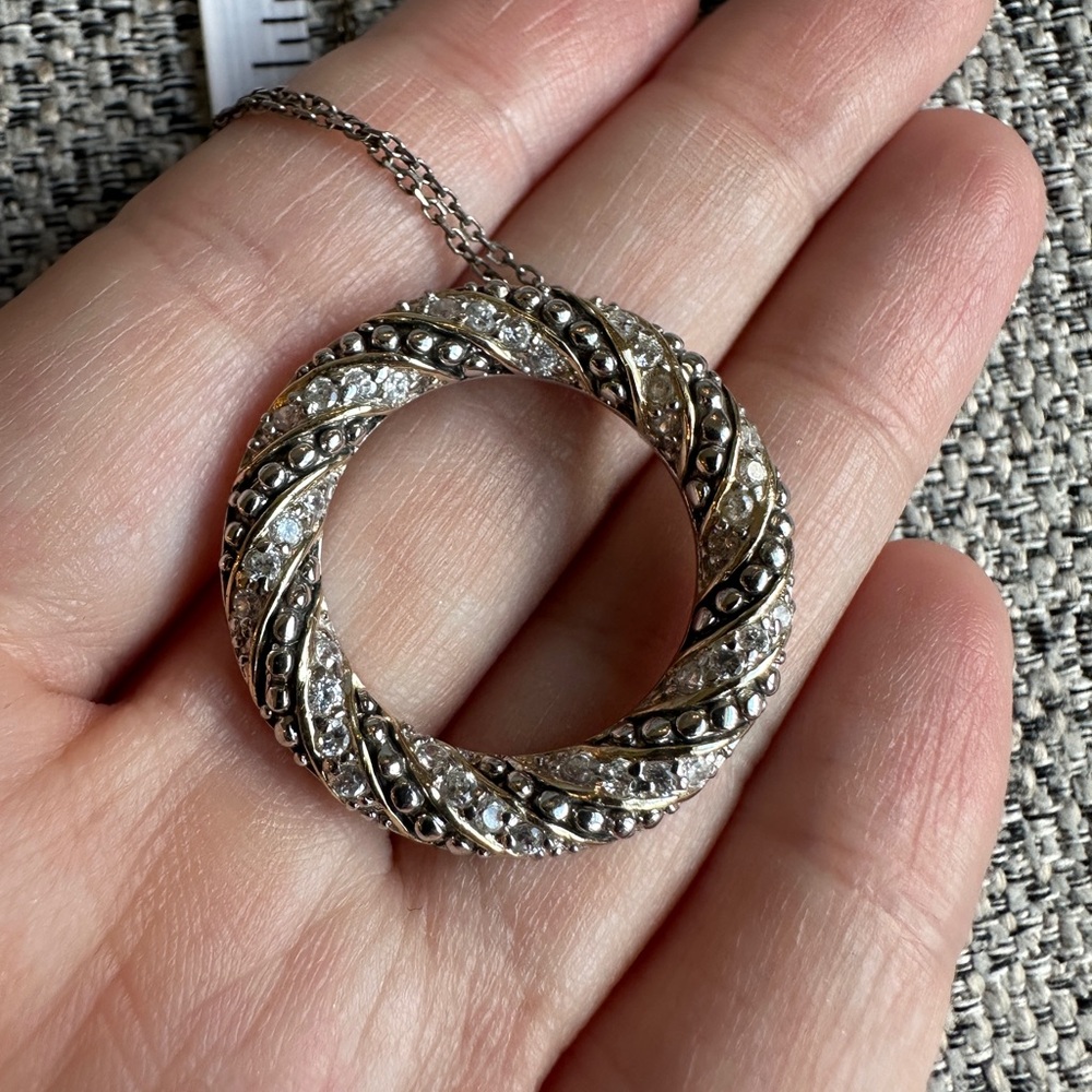 Y2K ✨ Silver & Rhinestone Necklace - Picture 5 of 8